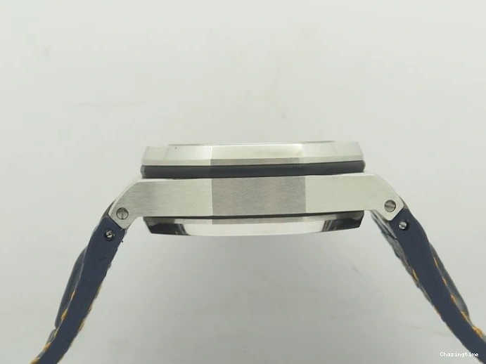 0220 De Ville MK 1:1 Best Edition YG Blue Dial On Black Leather Asian Seagull T1701 (Sec@6) Upgraded 8234